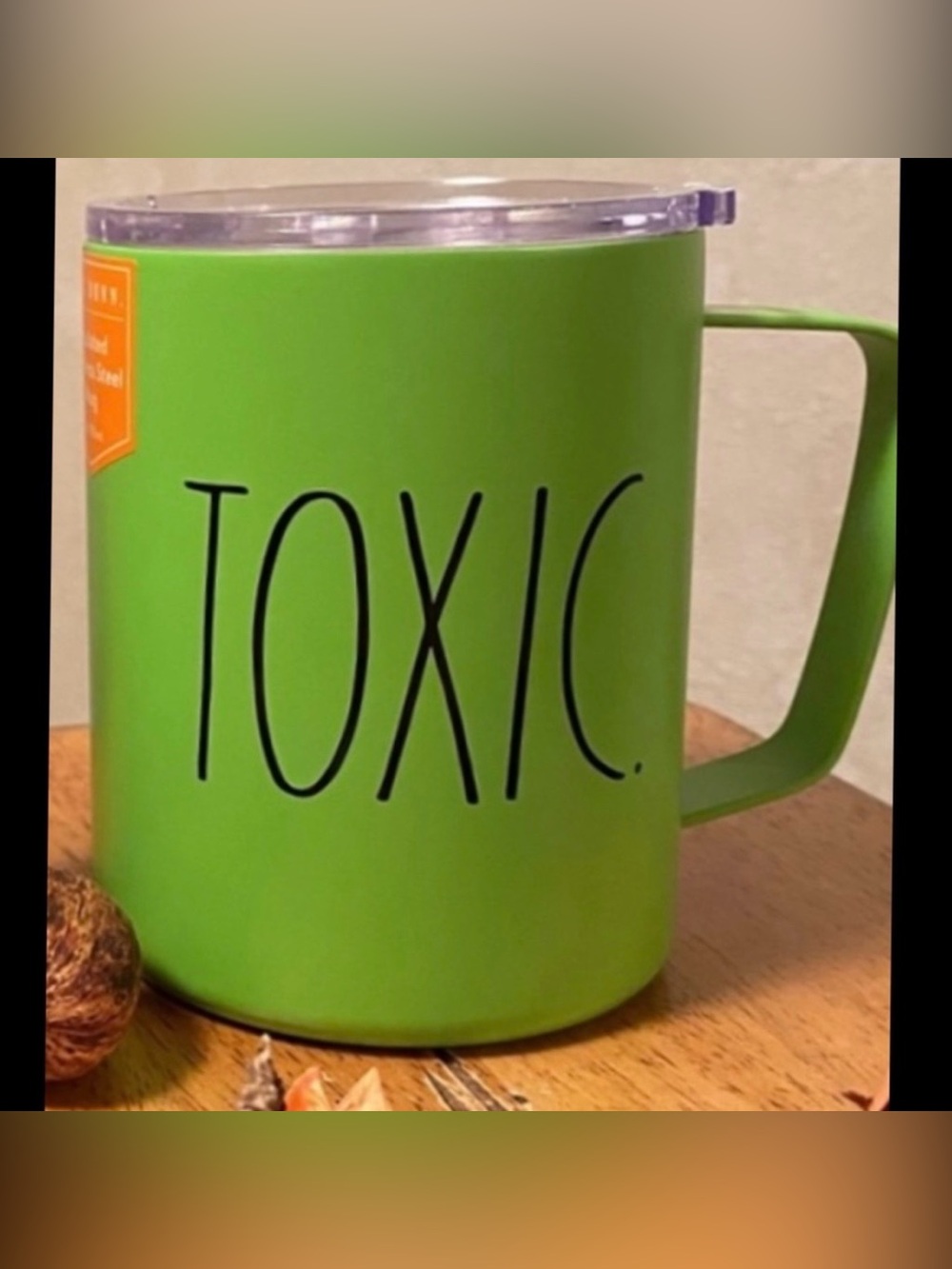 Rae Dunn Halloween TOXIC Insulated Stainless Steel Mug BRAND NEW!!